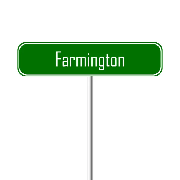 Farmington Şehir Işareti Yer Adı — Stok fotoğraf