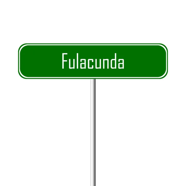 Fulacunda Město Místní Jméno Zaregistrovat — Stock fotografie