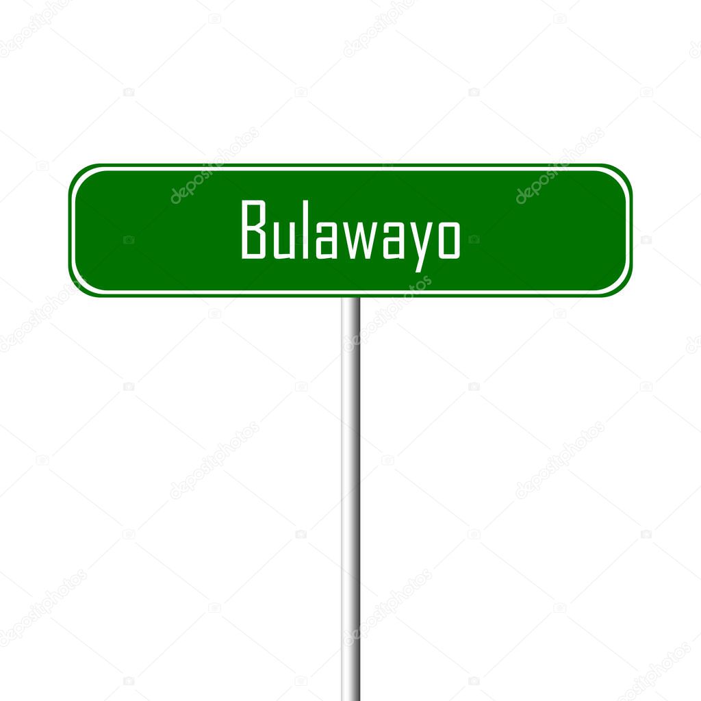 Bulawayo Town sign - place-name sign