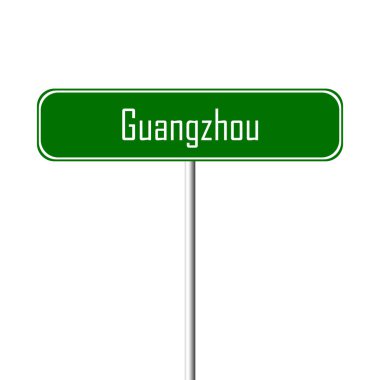 Guangzhou şehir işareti - yer-adı