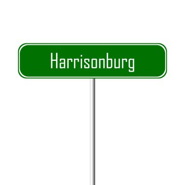 Harrisonburg şehir işareti - yer-adı