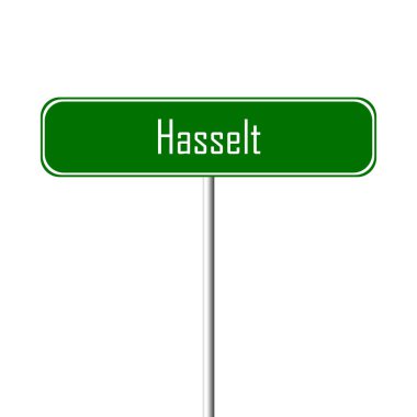 Hasselt şehir işareti - yer-adı