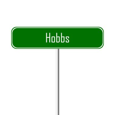 Hobbs şehir işareti - yer-adı