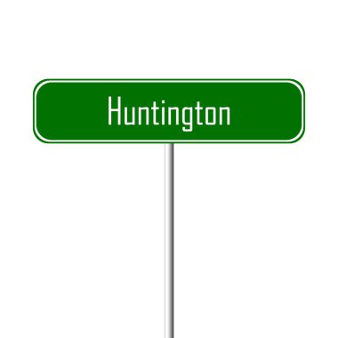 Huntington şehir işareti - yer-adı