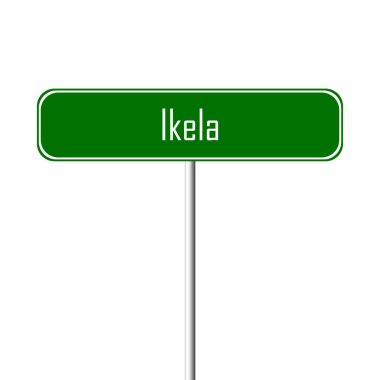 Ikela şehir işareti - yer-adı