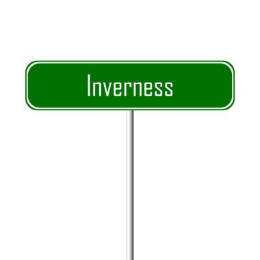 Inverness şehir işareti - yer-adı