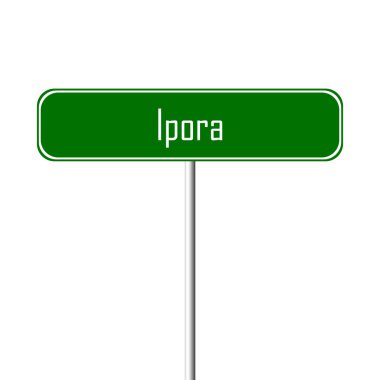 Ipora şehir işareti - yer-adı