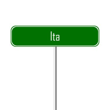ITA şehir işareti - yer-adı