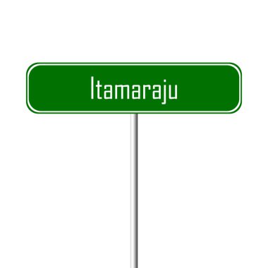 Itamaraju şehir işareti - yer-adı
