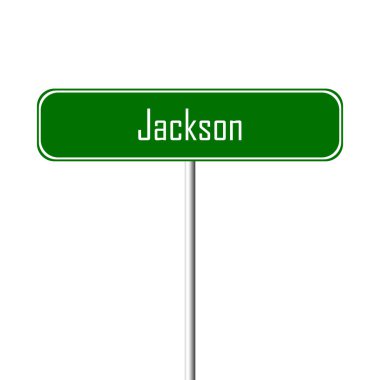 Jackson Town işaret - yer-adı işareti