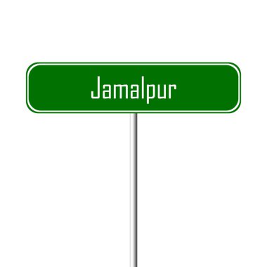 Jamalpur şehir işareti - yer-adı