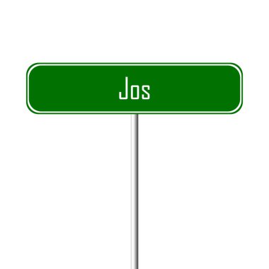 Jos şehir işareti - yer-adı