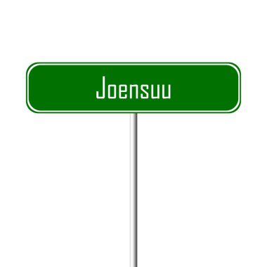 Joensuu şehir işareti - yer-adı