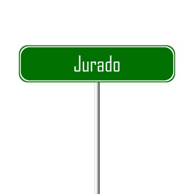 Jurado şehir işareti - yer-adı