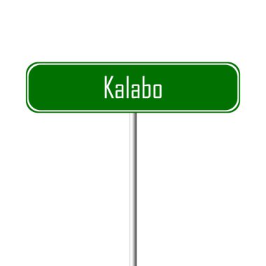 Kalabo şehir işareti - yer-adı