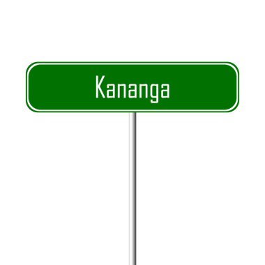 Kananga şehir işareti - yer-adı