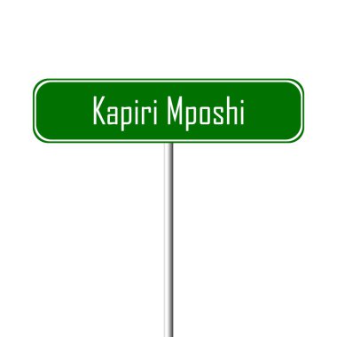 Kapiri Mposhi şehir işareti - yer-adı