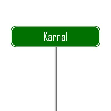 Karnal şehir işareti - yer-adı