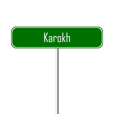 Karokh şehir işareti - yer-adı