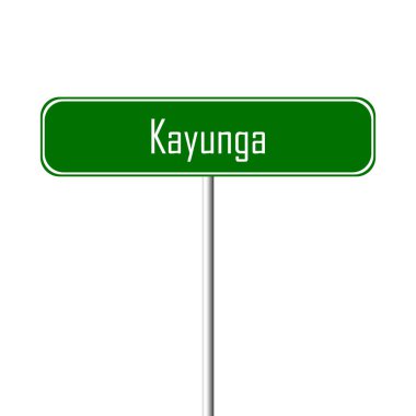 Kayunga şehir işareti - yer-adı