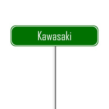 Kawasaki şehir işareti - yer-adı