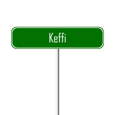 Keffi şehir işareti - yer-adı