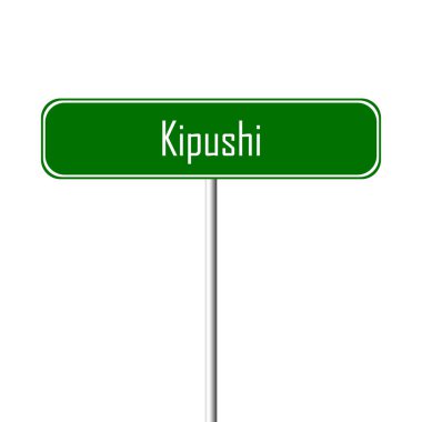 Kipushi şehir işareti - yer-adı