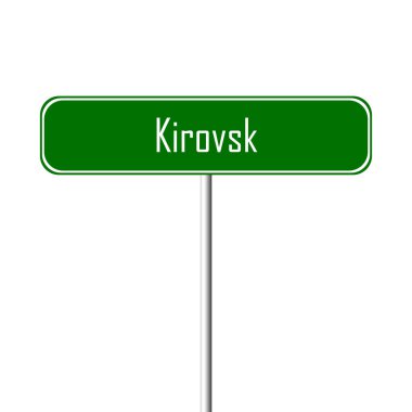 Kirovsk şehir işareti - yer-adı