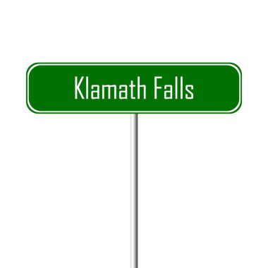 Klamath Falls şehir işareti - yer-adı kayıt