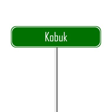 Kobuk şehir işareti - yer-adı