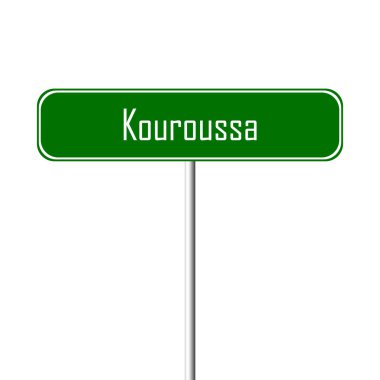 Kouroussa şehir işareti - yer-adı