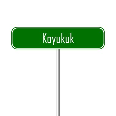 Koyukuk şehir işareti - yer-adı