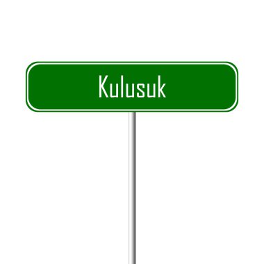 Kulusuk şehir işareti - yer-adı