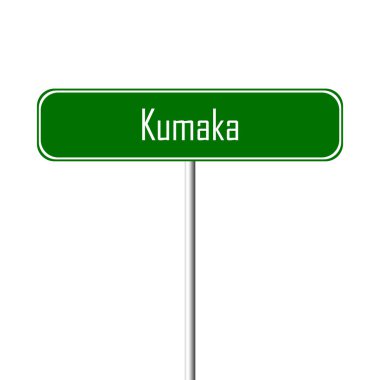 Kumaka şehir işareti - yer-adı
