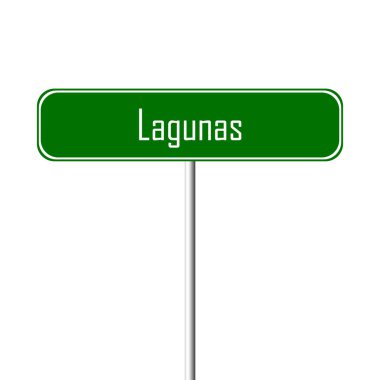 Lagunas şehir işareti - yer-adı