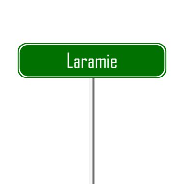 Laramie şehir işareti - yer-adı
