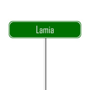 Lamia şehir işareti - yer-adı