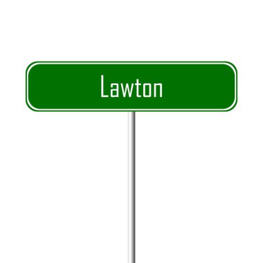 Lawton şehir işareti - yer-adı