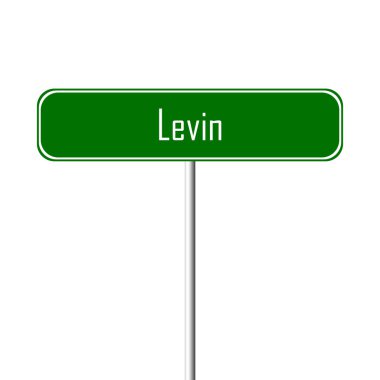 Levin şehir işareti - yer-adı