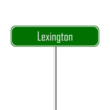 Lexington şehir işareti - yer-adı