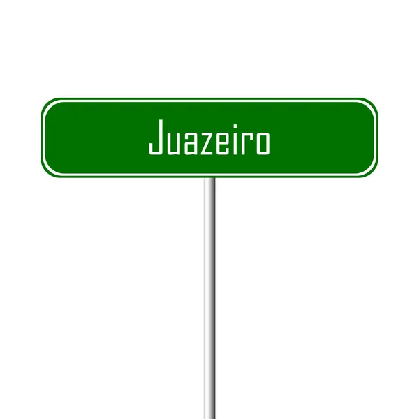 Місто Жуазейру Знак Назва Місця Знак — стокове фото