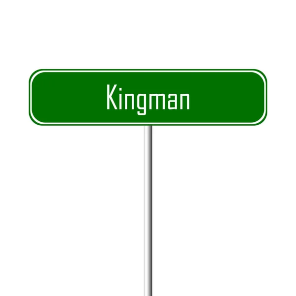 Πρόσημο Kingman Πόλη Σύμβολο Τοπωνύμιο — Φωτογραφία Αρχείου