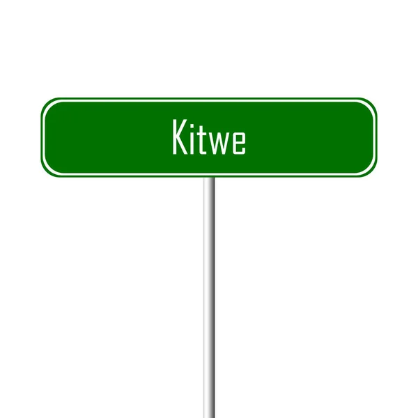 Kitwe Ciudad Signo Signo Nombre Lugar — Foto de Stock