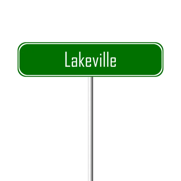Letrero Ciudad Lakeville Signo Nombre Del Lugar —  Fotos de Stock