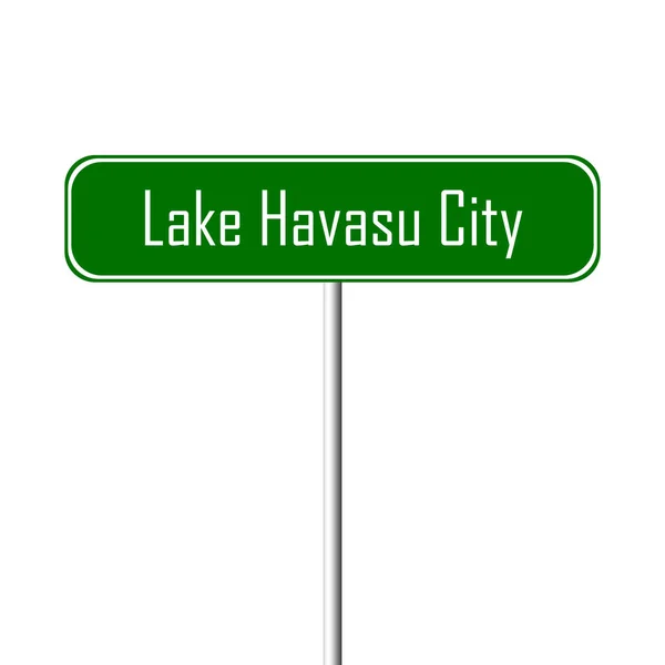 Lake Havasu City Şehir Işareti Yer Adı Kayıt — Stok fotoğraf