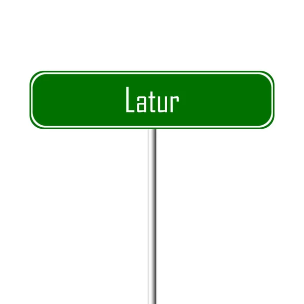 Latur Town Segno Luogo Nome Segno — Foto Stock