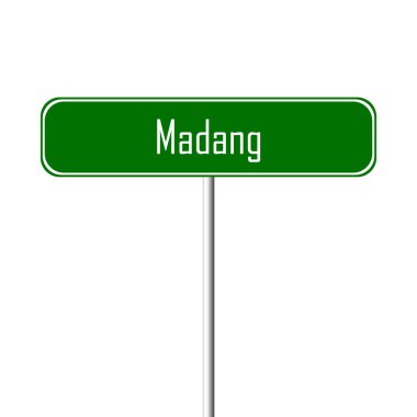 Madang şehir işareti - yer-adı