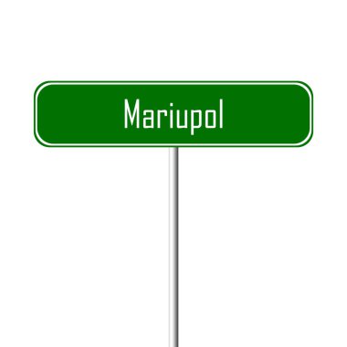 Mariupol şehir işareti - yer-adı