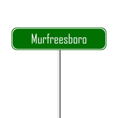 Murfreesboro şehir işareti - yer-adı