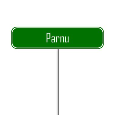 Parnu şehir işareti - yer-adı